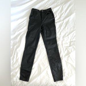 12th Tribe Black Coated Pants
